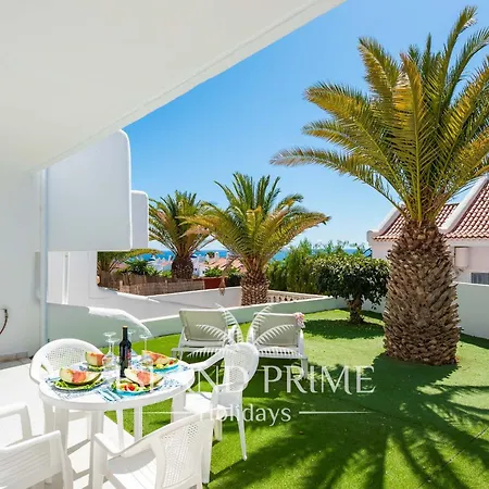 Seaviews Garden With Palms In Club Sc171 * San Miguel de Abona